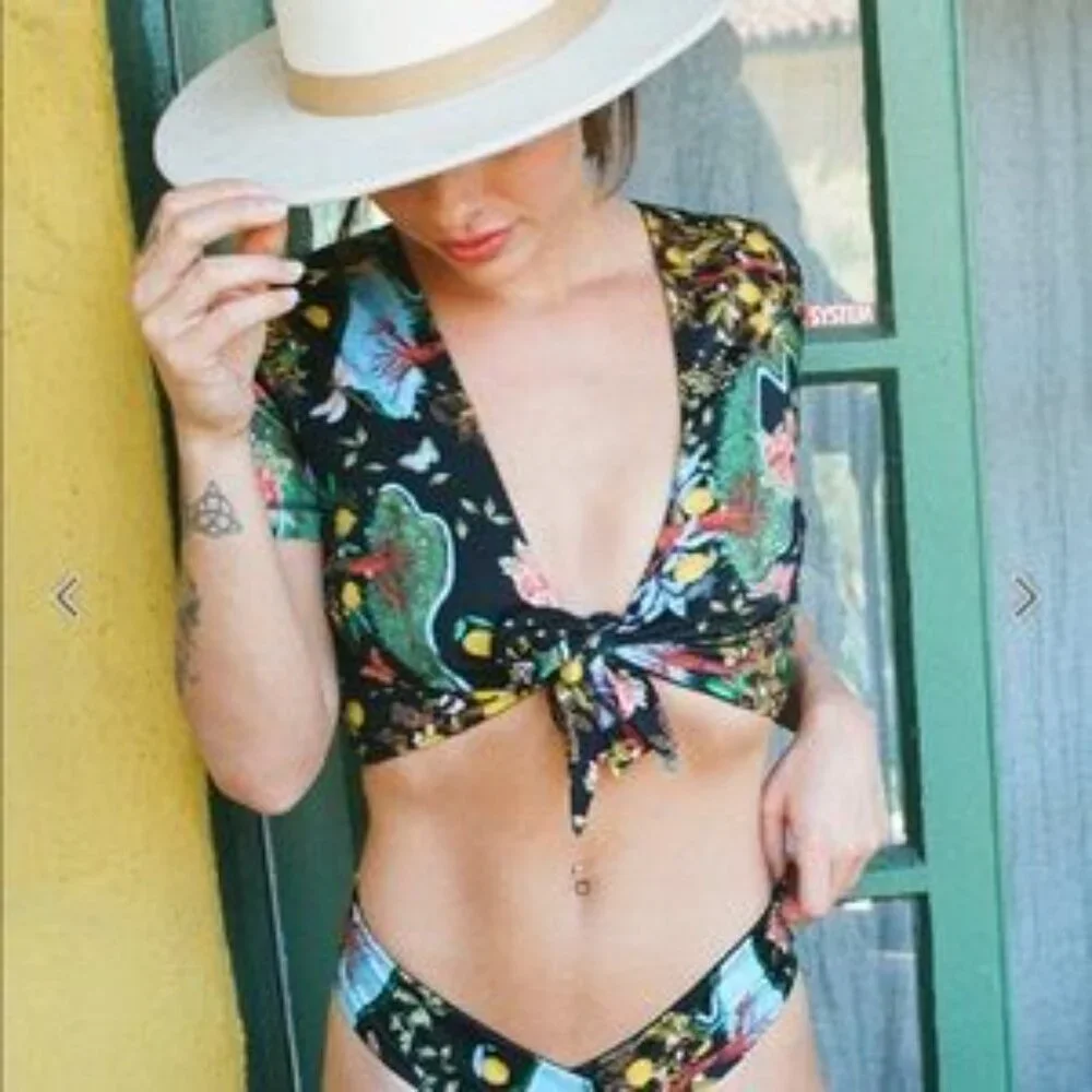 Free People X HAH All tied Up Swim Top